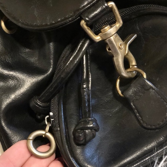 Vintage 90’s Mini Leather Backpack Bag - Picture 4 of 7